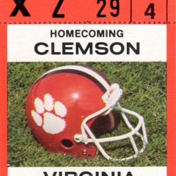 1979 Clemson Tigers Football Ticket Canvas Art